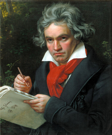 Peinture intitulée "Portrait de Ludwig…" par Joseph Karl Stieler, Œuvre d'art originale, Huile