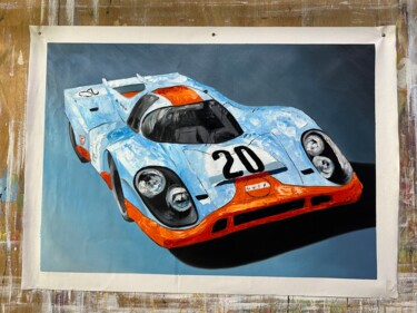 Malerei mit dem Titel "Racing Symphony: A…" von Joseph Leonard Gary Hesford, Original-Kunstwerk, Öl