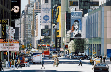 Картина под названием "Broadway" - Joseph Michetti, Подлинное произведение искусства, Масло