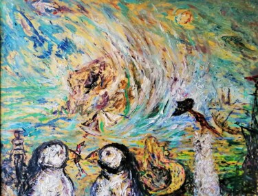Pittura intitolato "SEA INCIDENTS" da Joseph Urie, Opera d'arte originale, Olio