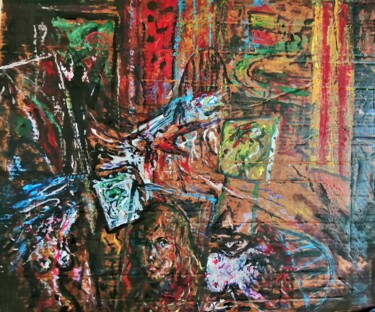 Painting titled "LOCKDOWN INTERIOR." by Joseph Urie, Original Artwork, Acrylic