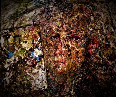 Картина под названием "ARTIST at HIS EASEL" - Joseph Urie, Подлинное произведение искусства, Масло