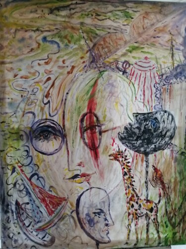 Картина под названием "BEAUTY and the BEAS…" - Joseph Urie, Подлинное произведение искусства, Акрил Установлен на Деревянная…