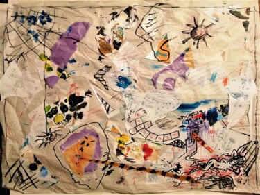 Malerei mit dem Titel "My STREET ART DAYS.…" von Joseph Urie, Original-Kunstwerk, Acryl