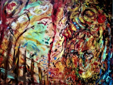Painting titled "CYCLING MEMORY- of…" by Joseph Urie, Original Artwork, Acrylic