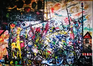 Картина под названием "UKRANE: NIGHT and D…" - Joseph Urie, Подлинное произведение искусства, Масло