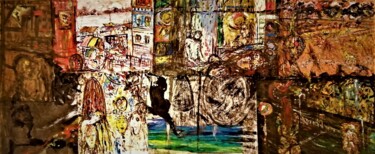 Картина под названием "FRENCH INCIDENTS" - Joseph Urie, Подлинное произведение искусства, Масло Установлен на картон