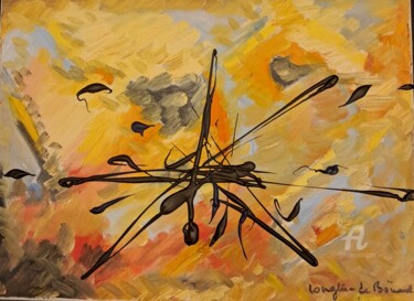 Pintura titulada ""Composition"" por Joséphine De Bouard, Obra de arte original, Oleo Montado en Bastidor de camilla de made…