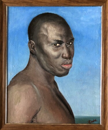 Painting titled "BLACK LIVES MATTER…" by Josephine Florens, Original Artwork, Oil Mounted on Wood Stretcher frame