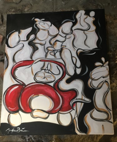 Painting titled "THE PARTY" by Josephine Bonì, Original Artwork