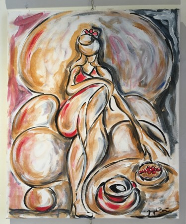 Painting titled "COFFEE BREAK" by Josephine Bonì, Original Artwork