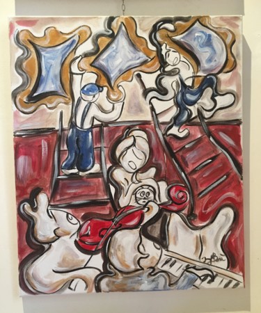 Pittura intitolato "MONTAGE" da Josephine Bonì, Opera d'arte originale