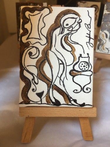 coffee: telephone Painting titled "coffee: telephone" by Josephine Bonì, Original Artwork