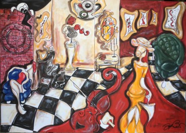 Painting titled "la vie romantique 2…" by Josephine Bonì, Original Artwork