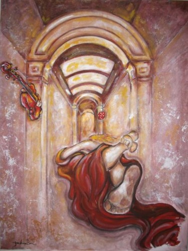 Painting titled "à la recherche du t…" by Josephine Bonì, Original Artwork, Acrylic
