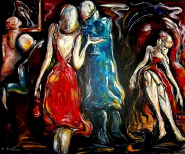 Painting titled "Vernissage (2011)" by Josephine Bonì, Original Artwork