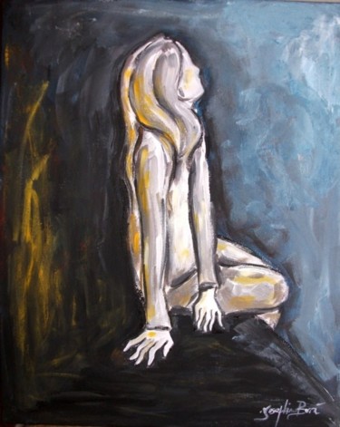 Goodnight Moon Painting titled "Goodnight Moon" by Josephine Bonì, Original Artwork