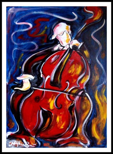 Painting titled "Bass solo" by Josephine Bonì, Original Artwork