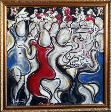 Pittura intitolato "La Festa" da Josephine Bonì, Opera d'arte originale, Altro