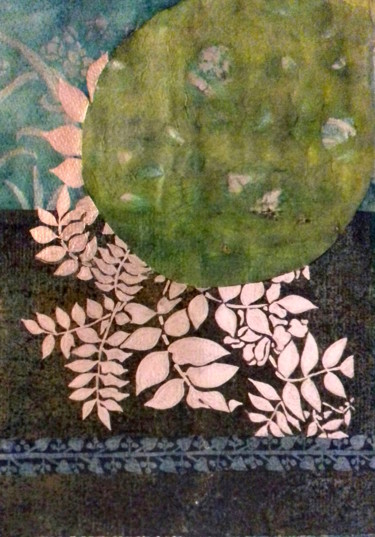 Painting titled "Planète verte" by Joséphine Montiel, Original Artwork