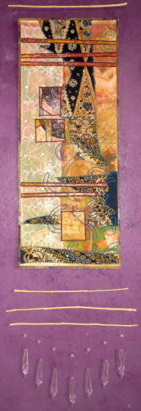 Arte têxtil intitulada "Le torchon de Mémé 1" por Joséphine Montiel, Obras de arte originais