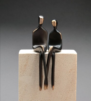 Les deux d'entre nous - Sculpture Sculpture titled "Les deux d'entre no…" by Modernart, Original Art, Bronze