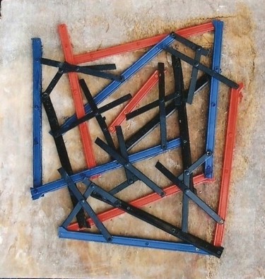 Sculpture intitulée "LIGNES BRISEES" par Josephil, Œuvre d'art originale
