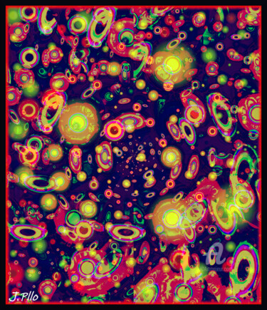 Arte digital titulada "Cosmos" por Joseph Pllo, Obra de arte original, Pintura Digital