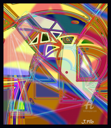 Digitale Kunst mit dem Titel "Cybele" von Joseph Pllo, Original-Kunstwerk, Digitale Malerei