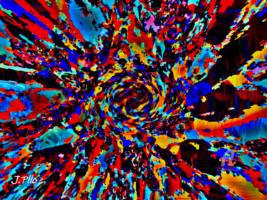 Arte digital titulada "agujero de color" por Joseph Pllo, Obra de arte original, Pintura Digital