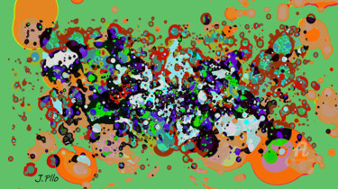 Digitale Kunst mit dem Titel "Vergel" von Joseph Pllo, Original-Kunstwerk, Digitale Malerei