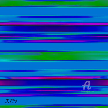 Digital Arts titled "Blue" by Joseph Pllo, Original Artwork, Digital Painting
