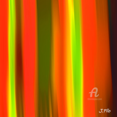 Digitale Kunst mit dem Titel "Red" von Joseph Pllo, Original-Kunstwerk, Digitale Malerei