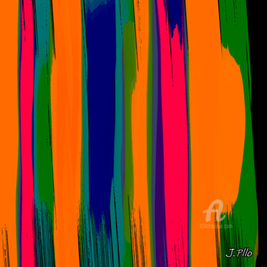 Arte digital titulada "Orange" por Joseph Pllo, Obra de arte original, Pintura Digital