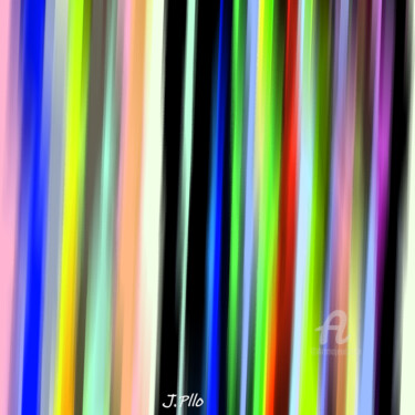 Digitale Kunst mit dem Titel "verticales 1" von Joseph Pllo, Original-Kunstwerk, Digitale Malerei