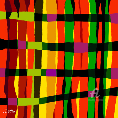 Digitale Kunst mit dem Titel "desigual 1" von Joseph Pllo, Original-Kunstwerk, Digitale Malerei