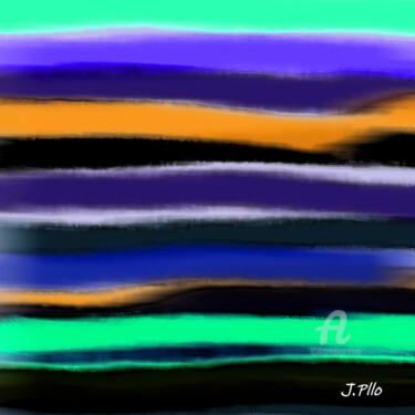 Digital Arts titled "Horizontales1" by Joseph Pllo, Original Artwork, Digital Painting