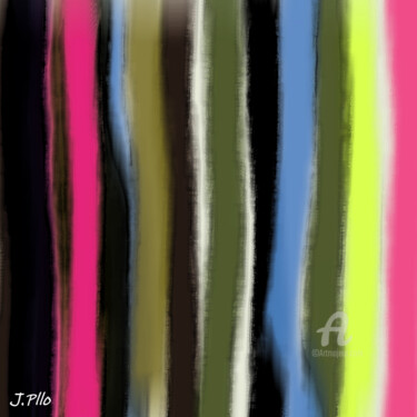 Arts numériques intitulée "verticales 2" par Joseph Pllo, Œuvre d'art originale, Peinture numérique