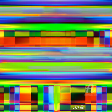 Digitale Kunst mit dem Titel "Desigual 3" von Joseph Pllo, Original-Kunstwerk, Digitale Malerei