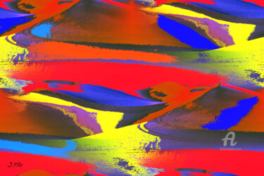 Digital Arts titled "colinas" by Joseph Pllo, Original Artwork, Digital Painting