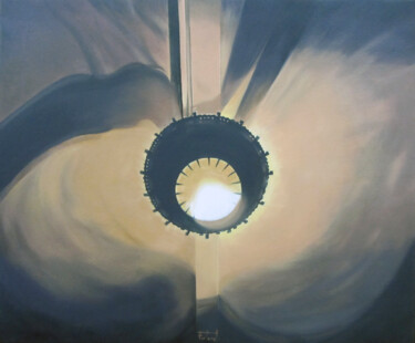 Картина под названием "Darrera Llum 3" - Josep Maria Fontanet Sureda, Подлинное произведение искусства, Масло Установлен на…
