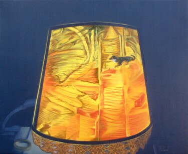 Pintura titulada "Pantalla paissatge" por Josep Maria Fontanet Sureda, Obra de arte original, Oleo Montado en Bastidor de ca…