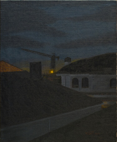 Pittura intitolato "Nocturn 5" da Josep Maria Fontanet Sureda, Opera d'arte originale, Olio Montato su Telaio per barella in…
