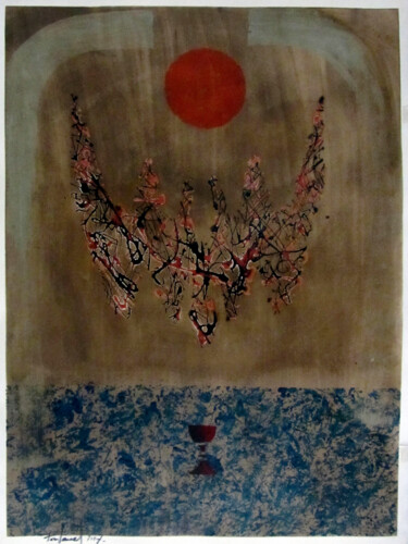 Pittura intitolato "Brindis al sol" da Josep Maria Fontanet Sureda, Opera d'arte originale, Acrilico