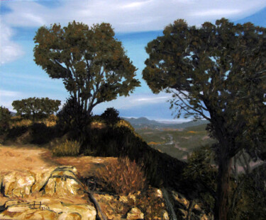Malerei mit dem Titel "La mirada del poeta…" von Josep Maria Fontanet Sureda, Original-Kunstwerk, Öl Auf Keilrahmen aus Holz…