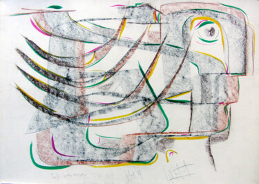 绘画 标题为“Perfil i quatre bra…” 由Josep Maria Fontanet Sureda, 原创艺术品, 丙烯