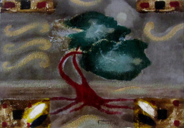 Pittura intitolato "Arbre 5" da Josep Maria Fontanet Sureda, Opera d'arte originale, Acrilico Montato su Pannello di legno
