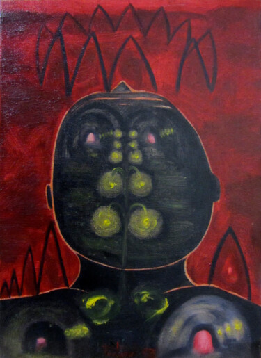 Pintura titulada "Noctàmbul il.lumina…" por Josep Maria Fontanet Sureda, Obra de arte original, Oleo Montado en Bastidor de…