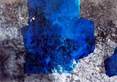 Peinture intitulée "Black&amp;Blue" par Josep Obradors, Œuvre d'art originale, Acrylique