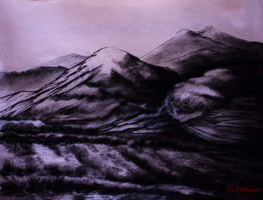 Drawing titled ""Siembra bajo las m…" by José Balbuena, Original Artwork, Charcoal